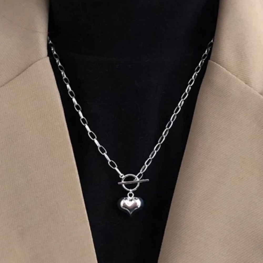 NEW “18” LOVE HEART 925 STERLING SILVER NECKLACE, NICE NECKLACE, CUTE NECKLACE